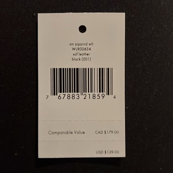 Black Kate Spade Staci Small Zip Around Wallet NWT - Picture 9 of 9